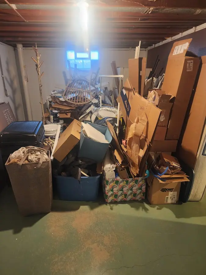 Roll-off dumpster container at job site for Yard Waste Dumpster Rental in Braselton